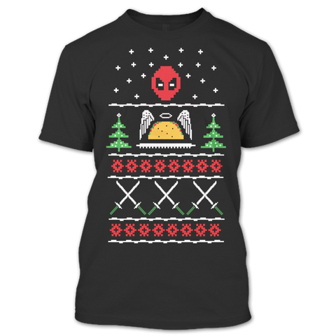 A black t-shirt with the shopify logo