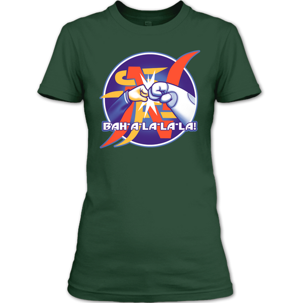 A black t-shirt with the shopify logo