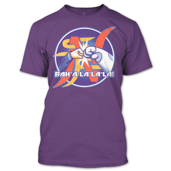 A black t-shirt with the shopify logo