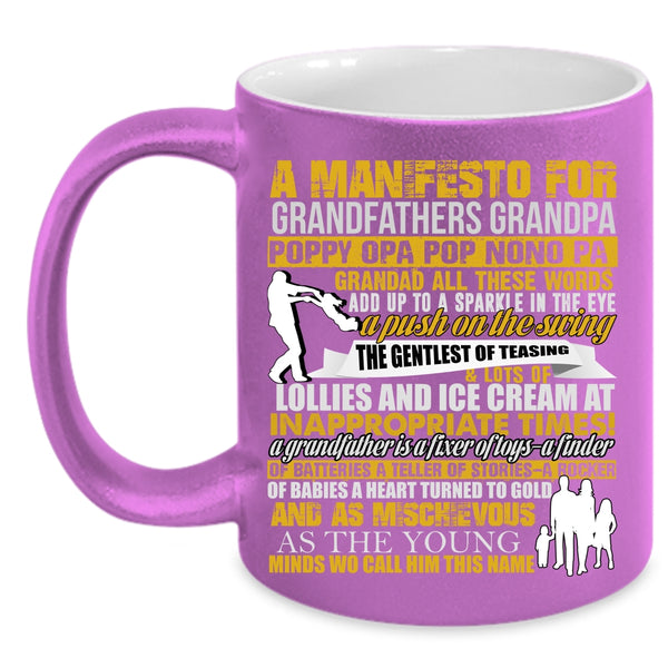 Grandfathers Coffee Mug, Cool Gift For Grandpa Coffee Cup