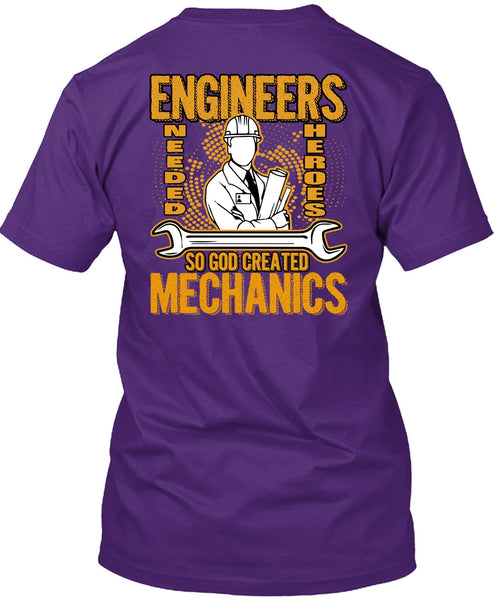 God Created Mechanics T Shirt, I Love Mechanic T Shirt