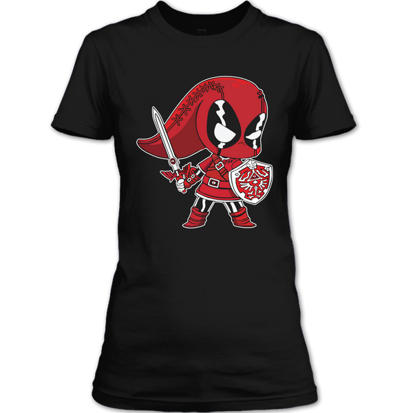 A black t-shirt with the shopify logo