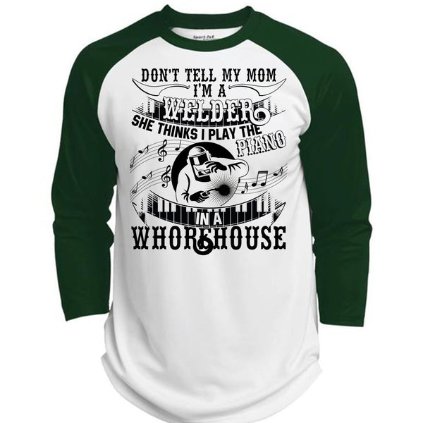 I'm A Welder T Shirt, Piano In A Whorehouse T Shirt, Awesome T-Shirts  (Polyester Game Baseball Jersey)
