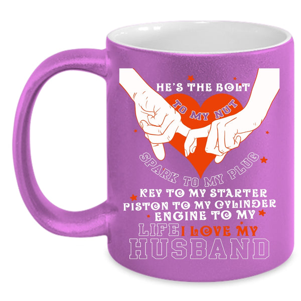 I Love My Husband Coffee Mug, Cute Gift For Wedding Coffee Cup