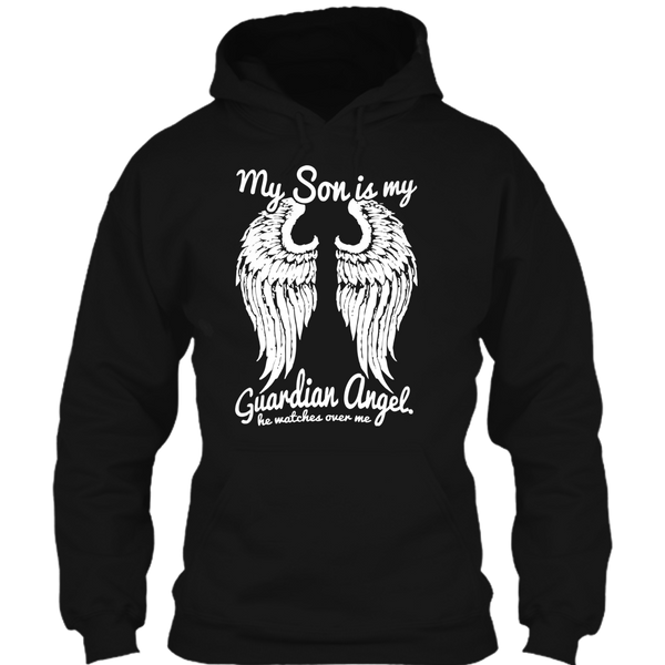 A black t-shirt with the shopify logo