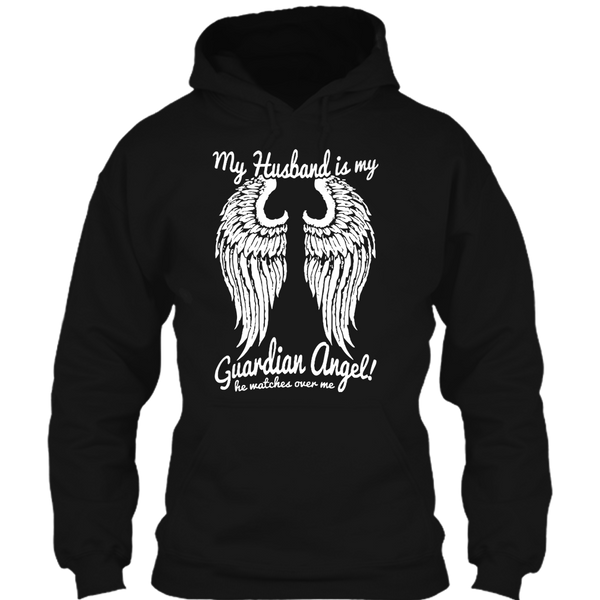 A black t-shirt with the shopify logo