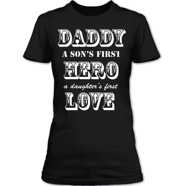 A black t-shirt with the shopify logo