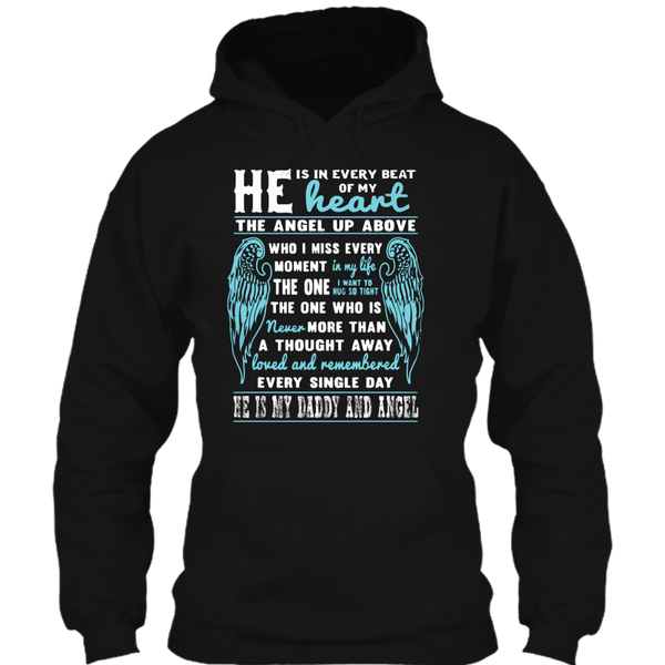 A black t-shirt with the shopify logo