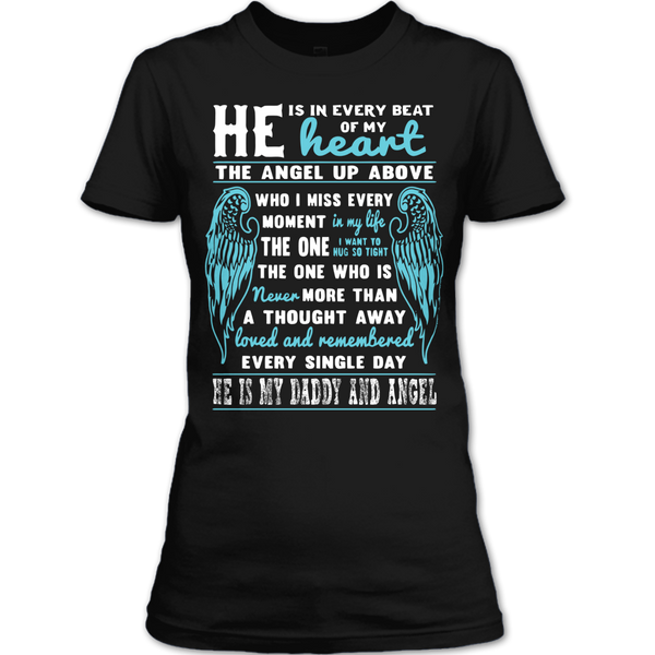 A black t-shirt with the shopify logo