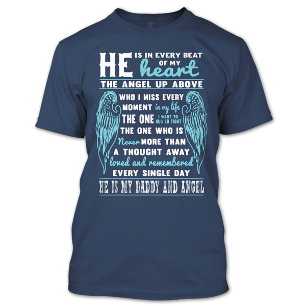 A black t-shirt with the shopify logo