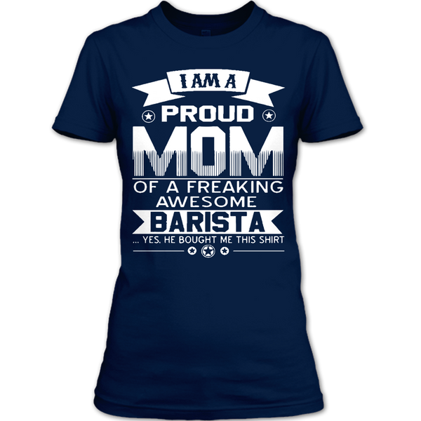 A black t-shirt with the shopify logo