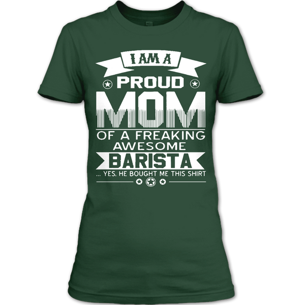 A black t-shirt with the shopify logo