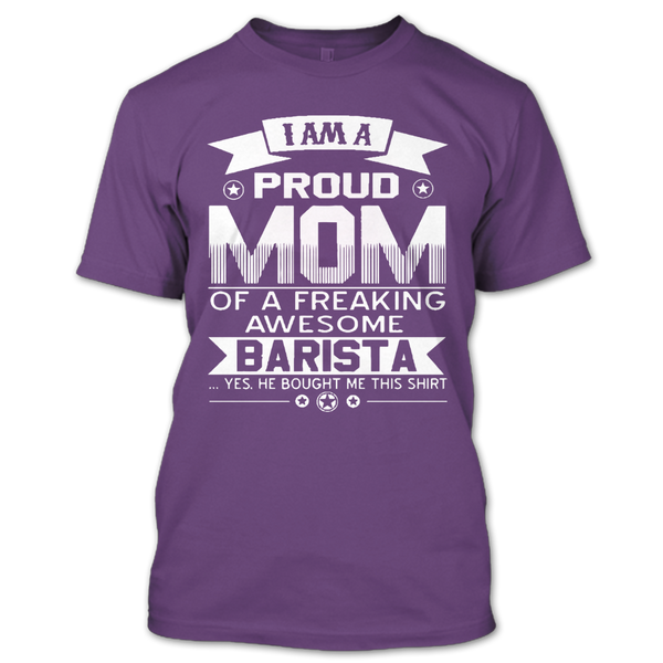 A black t-shirt with the shopify logo