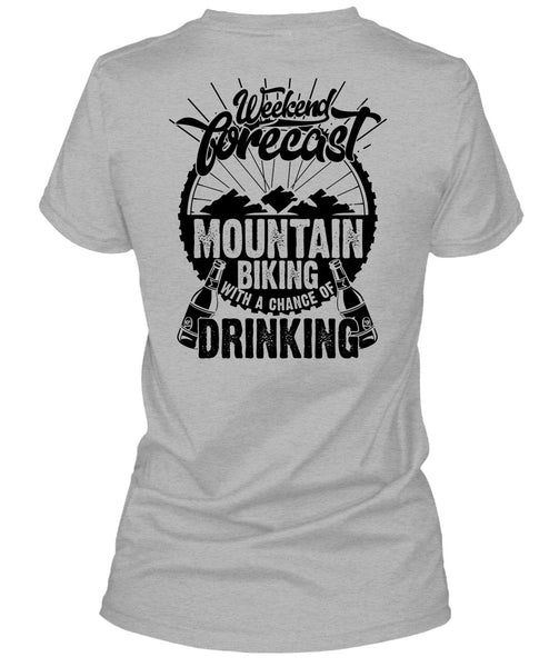 Weekend Forecast Mountain Biking T Shirt, I Love Hiking T Shirt