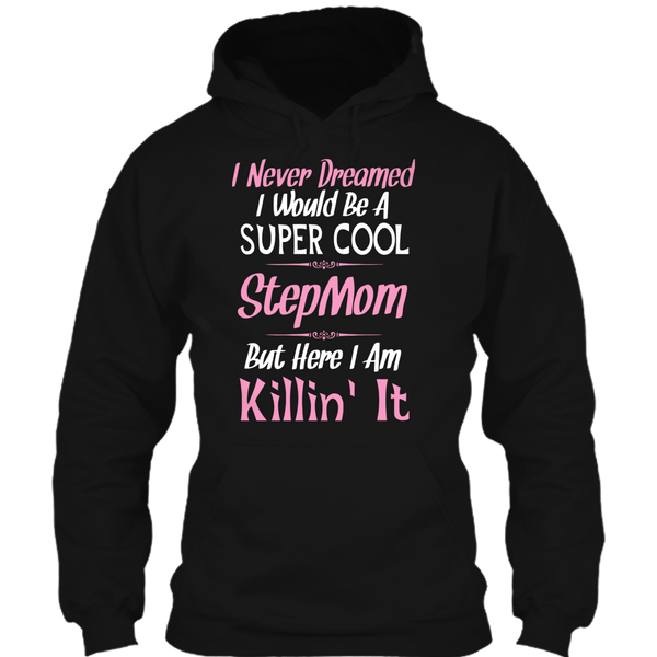 A black t-shirt with the shopify logo