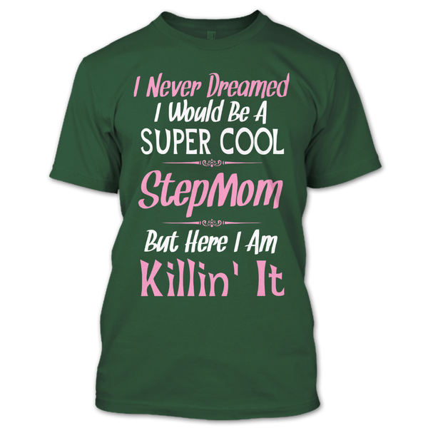 A black t-shirt with the shopify logo