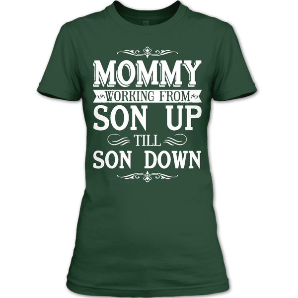 A black t-shirt with the shopify logo