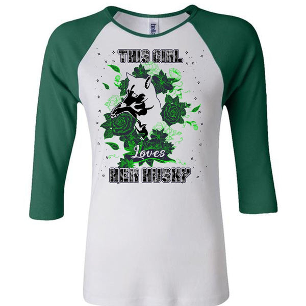 This Girl Loves Her Husky T Shirt, I Love Husky T Shirt, Awesome T-Shirts