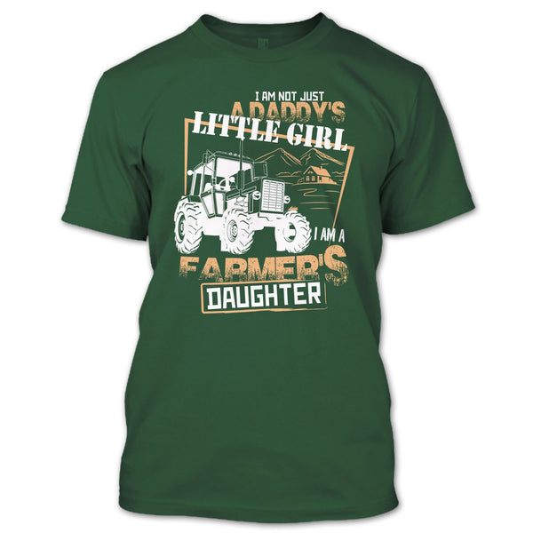 Just A Daddy's Littile Girl T Shirt, I'm A Farmer's Girl T Shirt