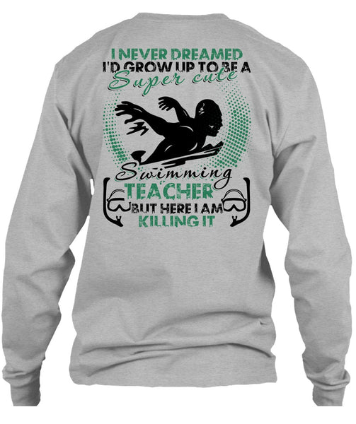 Cute Swimming Teacher T Shirt, I Love Swimming T Shirt