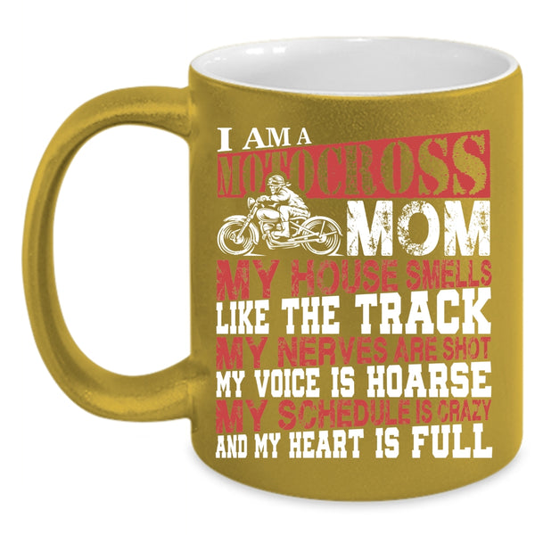 I Am A Motocross Mom Coffee Mug, Funny Gift For Mom Coffee Cup