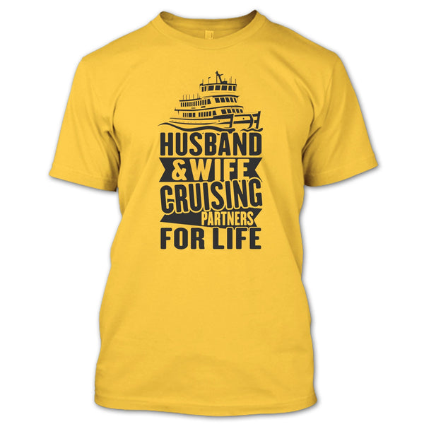 Husband & Wife T Shirt, Coolest Cruising Partners T Shirt
