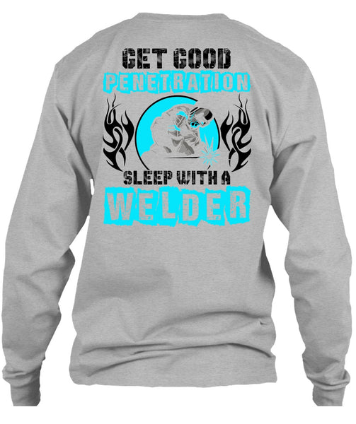 Sleep With A Welder T Shirt, I Love Welding T Shirt