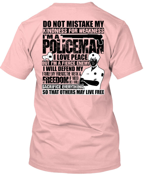 I'm A Policeman T Shirt, I Love Police T Shirt