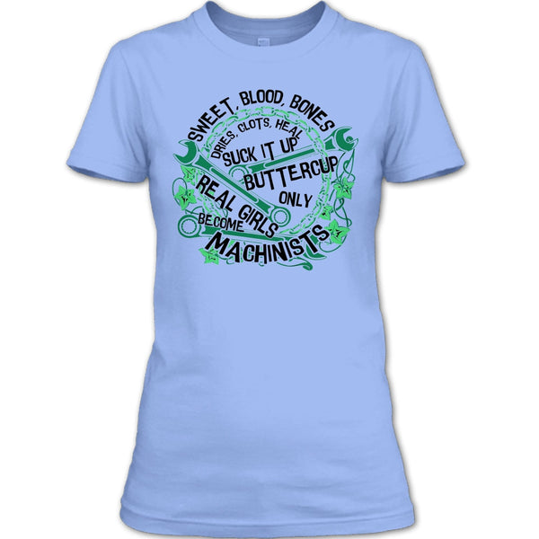 Sweet Blood Bones T Shirt, Coolest Mechanic Girls T Shirt