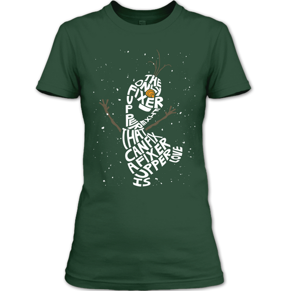 A black t-shirt with the shopify logo