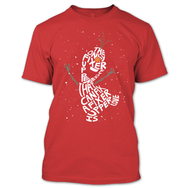 A black t-shirt with the shopify logo