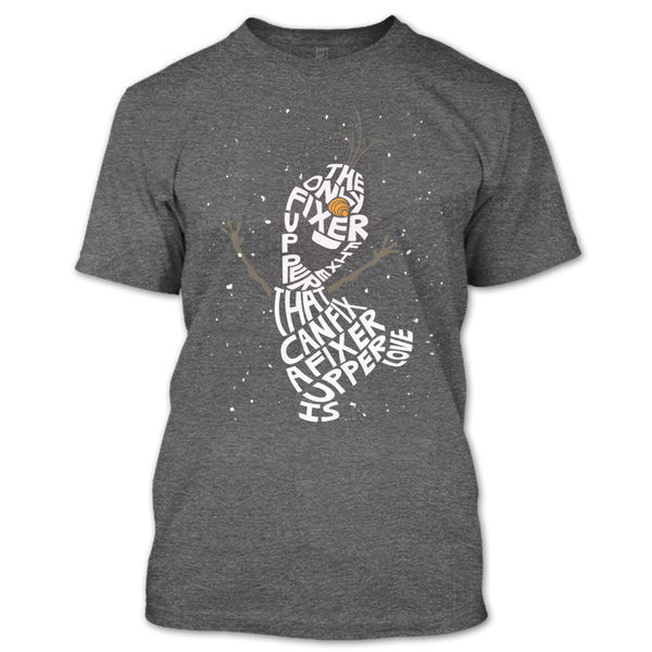 A black t-shirt with the shopify logo