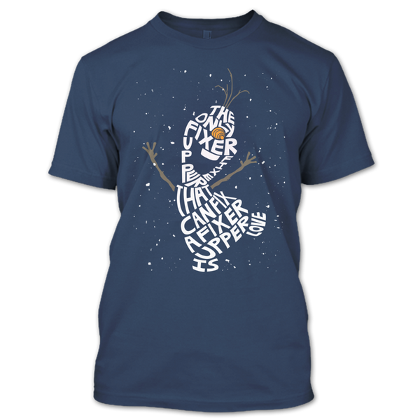 A black t-shirt with the shopify logo