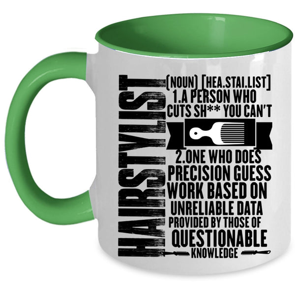 Cute Gift For Hairstylist Coffee Mug, Hairstylist Accent Mug