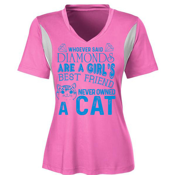 Diamonds Are A Girl's Best Friend Never Owned A Cat T Shirt, My Favorite T Shirt, Awesome T-Shirts