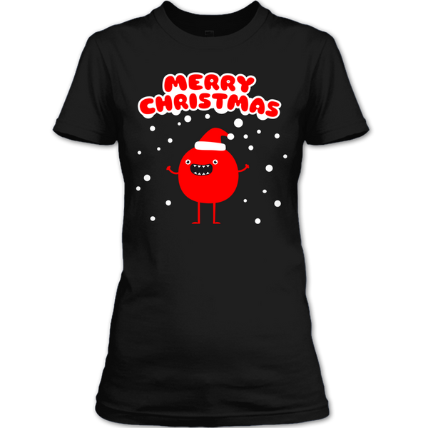 A black t-shirt with the shopify logo