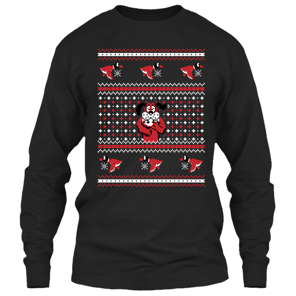 A black t-shirt with the shopify logo