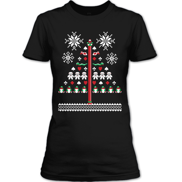 A black t-shirt with the shopify logo