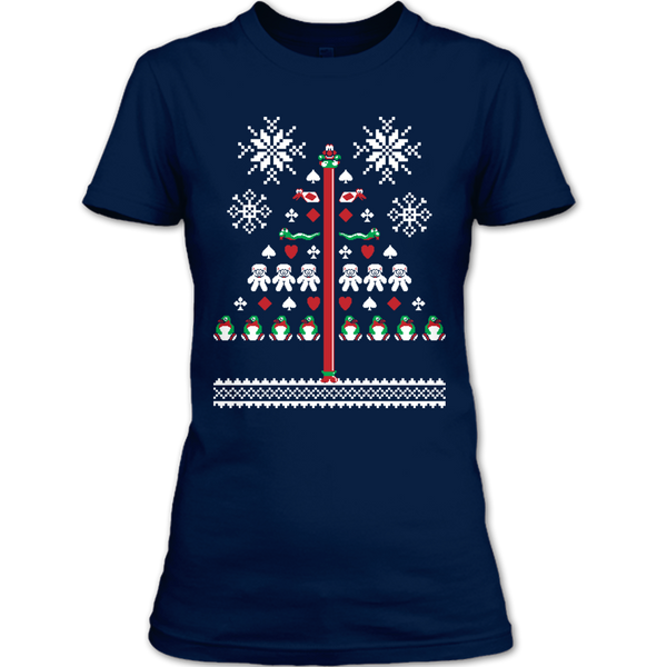 A black t-shirt with the shopify logo