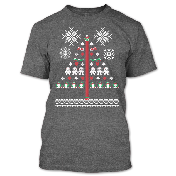 A black t-shirt with the shopify logo