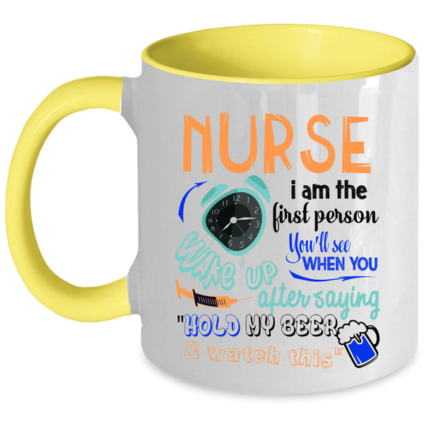 Awesome Gift For Nurses Coffee Mug, Nurse Accent Mug