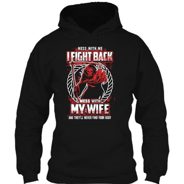 A black t-shirt with the shopify logo