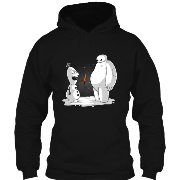 A black t-shirt with the shopify logo