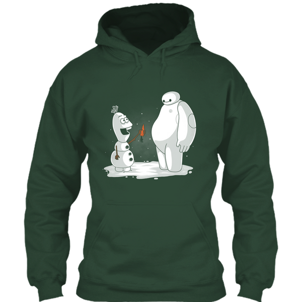 A black t-shirt with the shopify logo