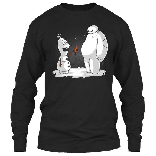 A black t-shirt with the shopify logo