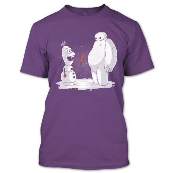 A black t-shirt with the shopify logo