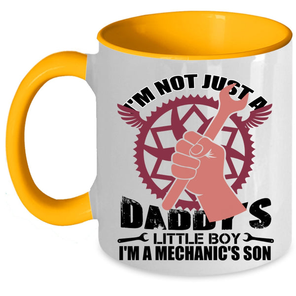 Dad And Son Coffee Mug, I'm A Mechanic's Son Accent Mug