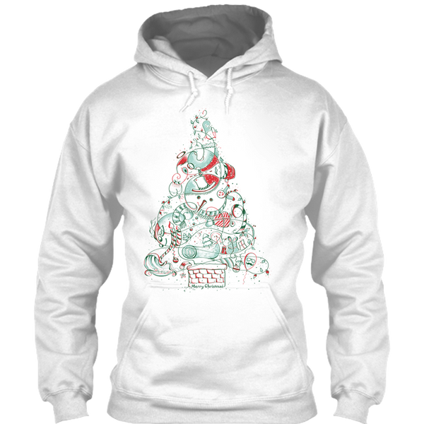 A black t-shirt with the shopify logo