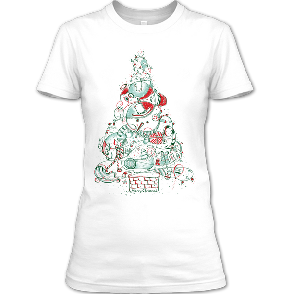 A black t-shirt with the shopify logo