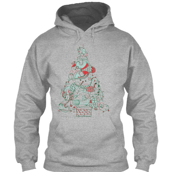 A black t-shirt with the shopify logo